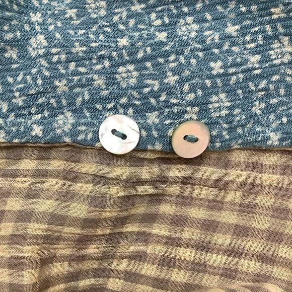 April Cornell Floral Patchwork Button-Up Shirt - Picture 6 of 6